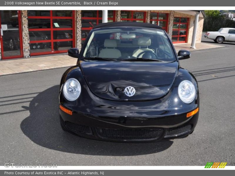 Black / Cream Beige 2008 Volkswagen New Beetle SE Convertible