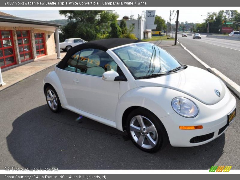 Campanella White / White 2007 Volkswagen New Beetle Triple White Convertible