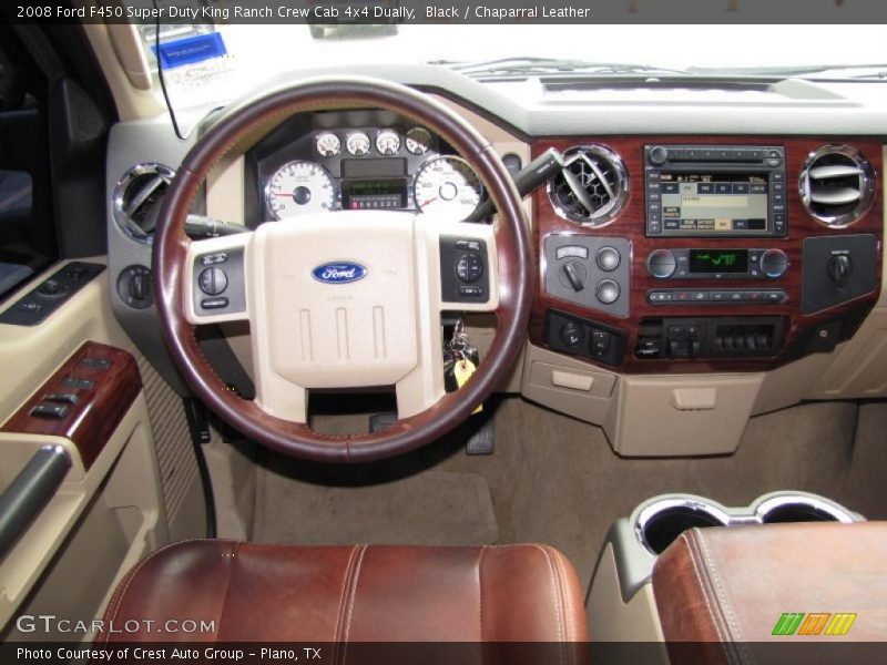 Black / Chaparral Leather 2008 Ford F450 Super Duty King Ranch Crew Cab 4x4 Dually