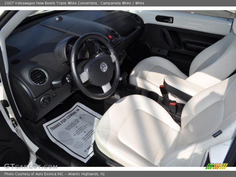 Campanella White / White 2007 Volkswagen New Beetle Triple White Convertible