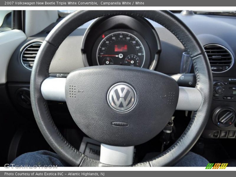 Campanella White / White 2007 Volkswagen New Beetle Triple White Convertible