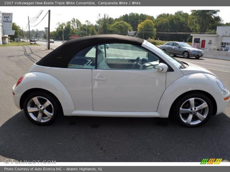 Campanella White / White 2007 Volkswagen New Beetle Triple White Convertible