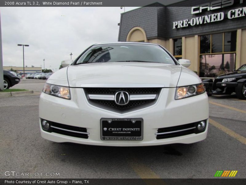 White Diamond Pearl / Parchment 2008 Acura TL 3.2