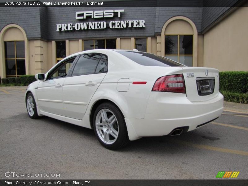 White Diamond Pearl / Parchment 2008 Acura TL 3.2