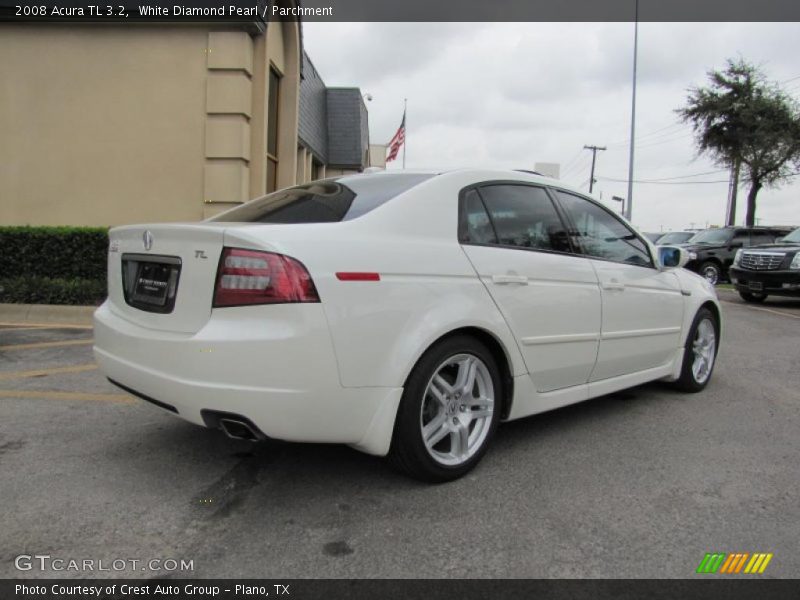 White Diamond Pearl / Parchment 2008 Acura TL 3.2
