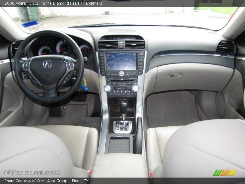 White Diamond Pearl / Parchment 2008 Acura TL 3.2