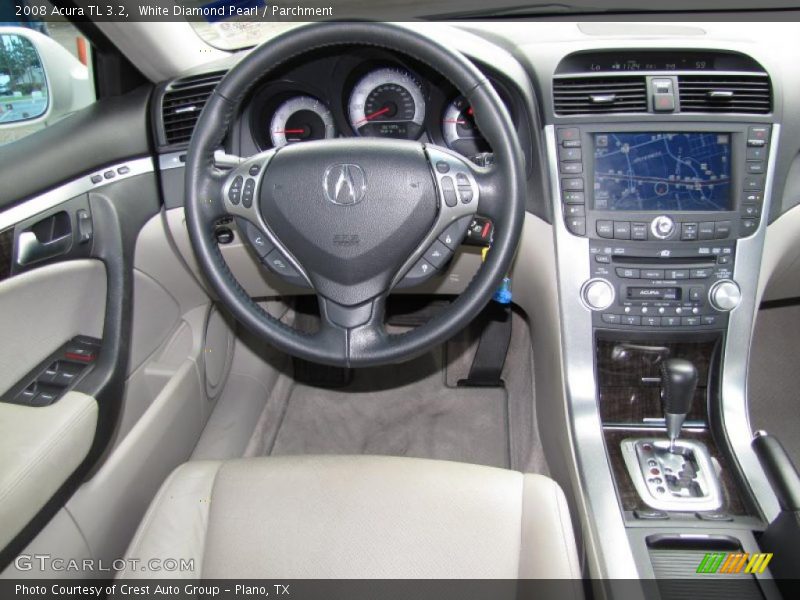 White Diamond Pearl / Parchment 2008 Acura TL 3.2