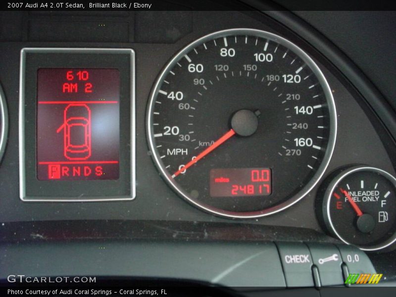 Brilliant Black / Ebony 2007 Audi A4 2.0T Sedan