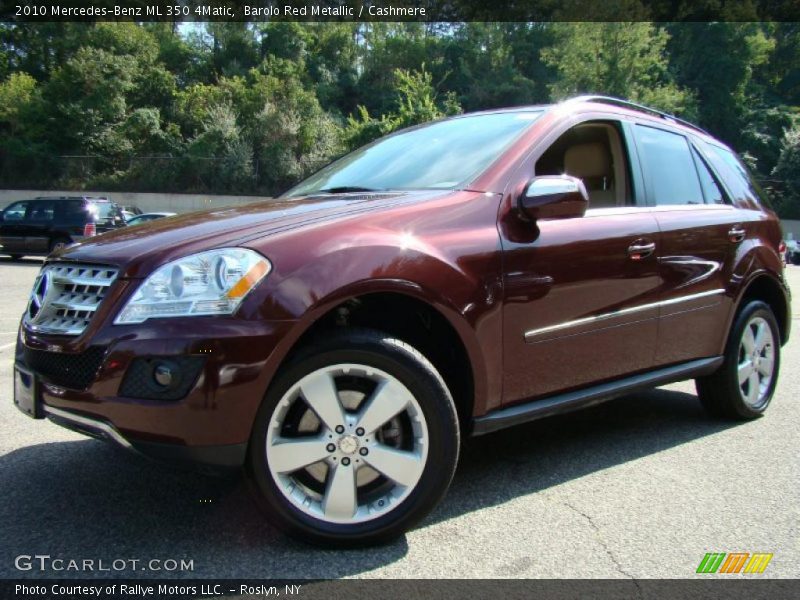 Barolo Red Metallic / Cashmere 2010 Mercedes-Benz ML 350 4Matic