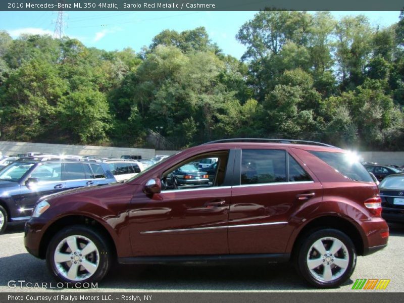 Barolo Red Metallic / Cashmere 2010 Mercedes-Benz ML 350 4Matic