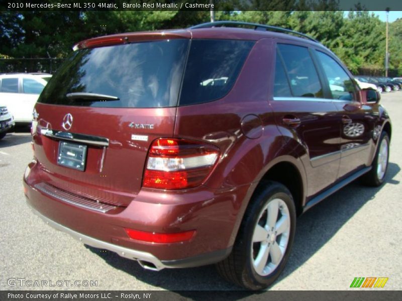 Barolo Red Metallic / Cashmere 2010 Mercedes-Benz ML 350 4Matic