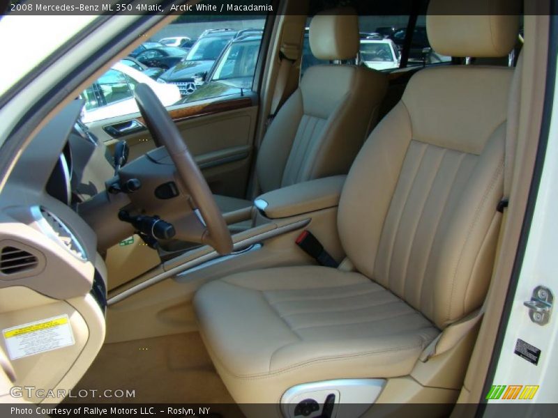 Arctic White / Macadamia 2008 Mercedes-Benz ML 350 4Matic