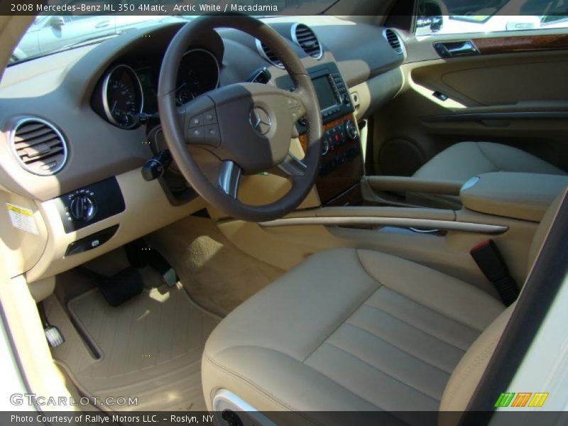 Arctic White / Macadamia 2008 Mercedes-Benz ML 350 4Matic