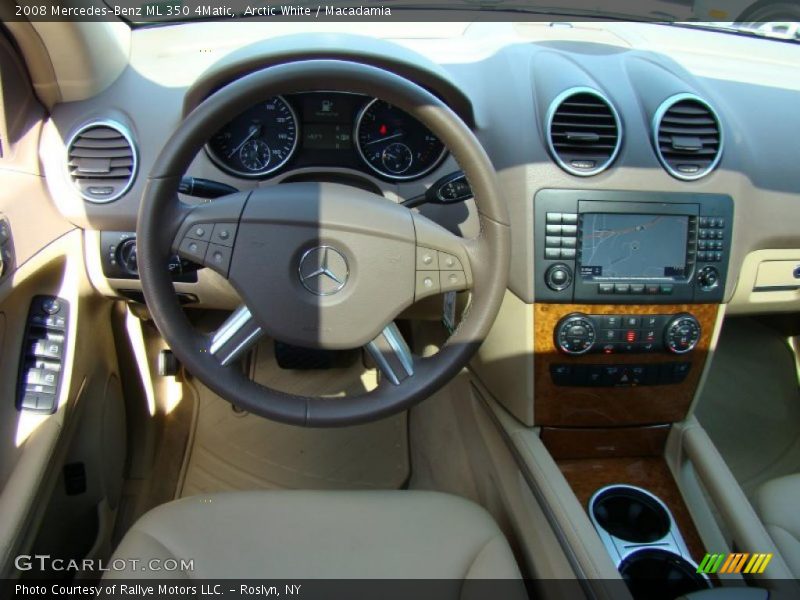 Arctic White / Macadamia 2008 Mercedes-Benz ML 350 4Matic