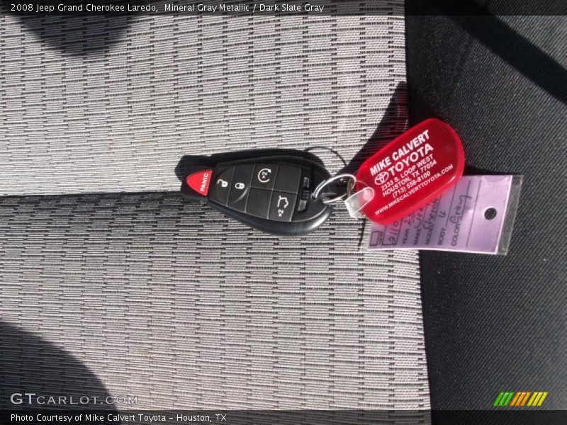 Mineral Gray Metallic / Dark Slate Gray 2008 Jeep Grand Cherokee Laredo