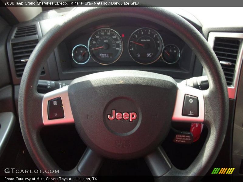 Mineral Gray Metallic / Dark Slate Gray 2008 Jeep Grand Cherokee Laredo
