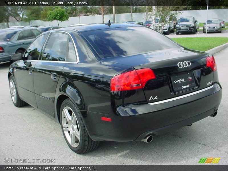 Brilliant Black / Ebony 2007 Audi A4 2.0T Sedan