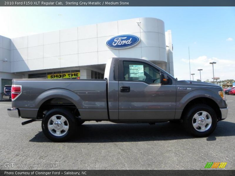 Sterling Grey Metallic / Medium Stone 2010 Ford F150 XLT Regular Cab