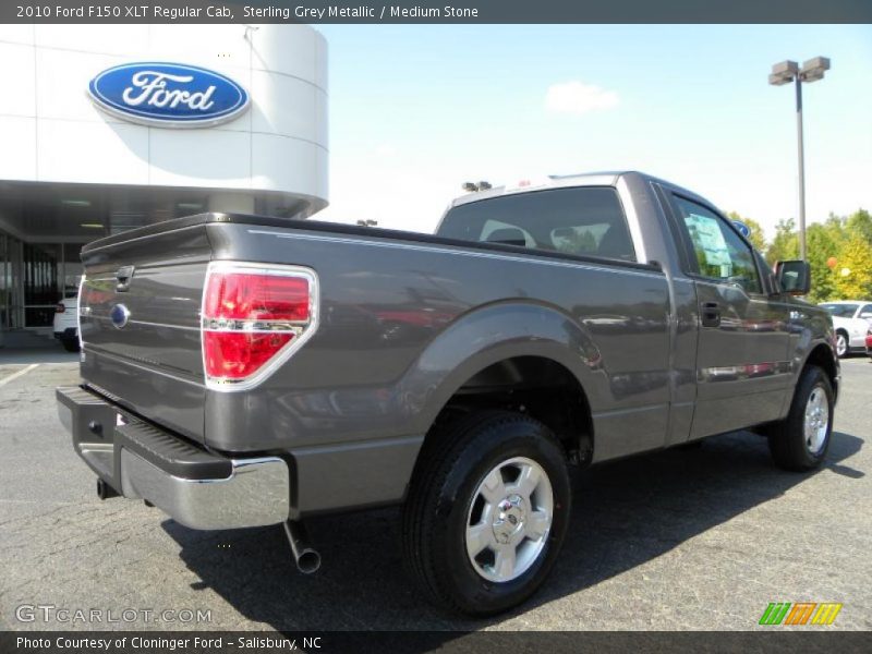 Sterling Grey Metallic / Medium Stone 2010 Ford F150 XLT Regular Cab