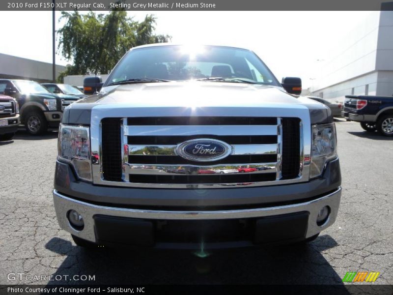Sterling Grey Metallic / Medium Stone 2010 Ford F150 XLT Regular Cab