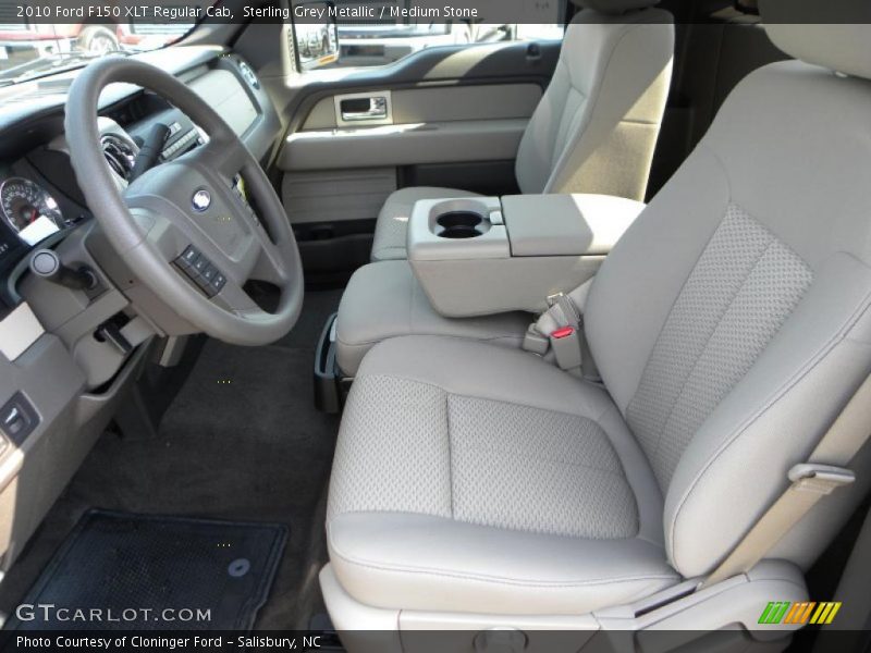 Sterling Grey Metallic / Medium Stone 2010 Ford F150 XLT Regular Cab