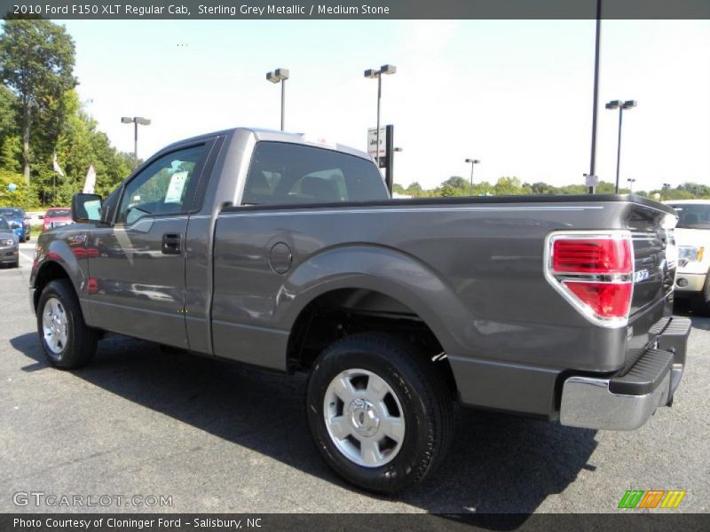 Sterling Grey Metallic / Medium Stone 2010 Ford F150 XLT Regular Cab
