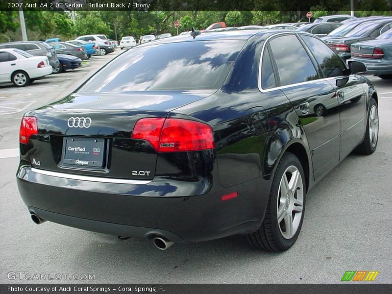 Brilliant Black / Ebony 2007 Audi A4 2.0T Sedan