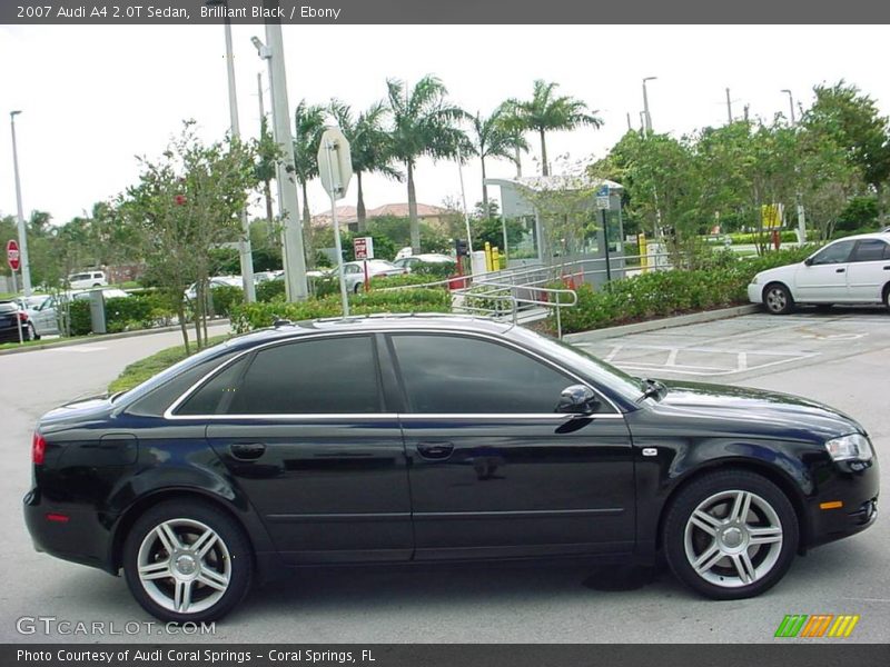 Brilliant Black / Ebony 2007 Audi A4 2.0T Sedan