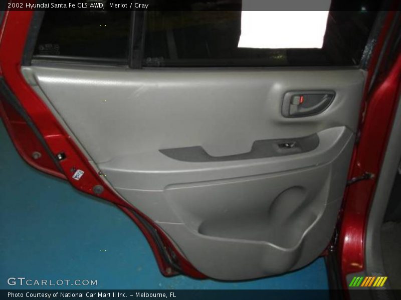 Merlot / Gray 2002 Hyundai Santa Fe GLS AWD