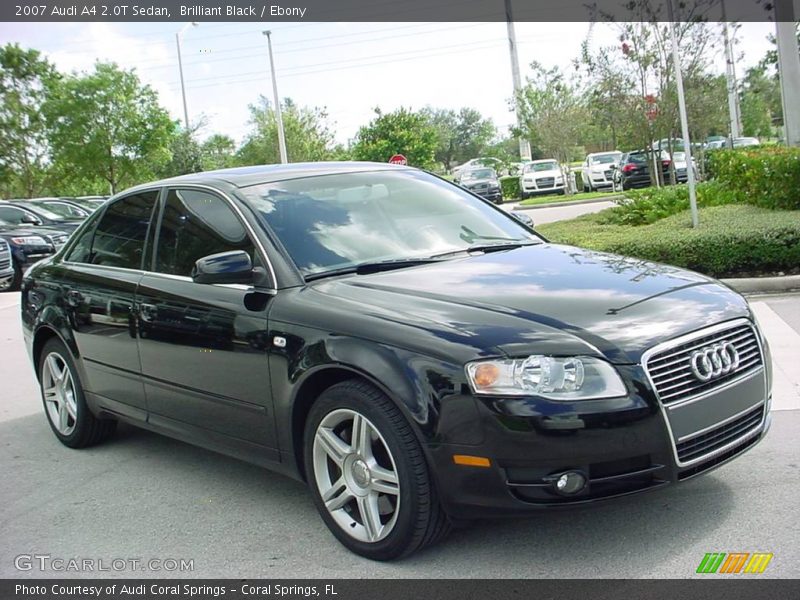 Brilliant Black / Ebony 2007 Audi A4 2.0T Sedan