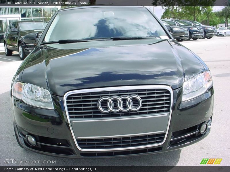 Brilliant Black / Ebony 2007 Audi A4 2.0T Sedan