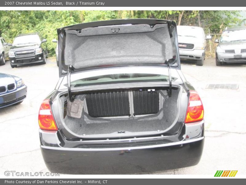 Black / Titanium Gray 2007 Chevrolet Malibu LS Sedan