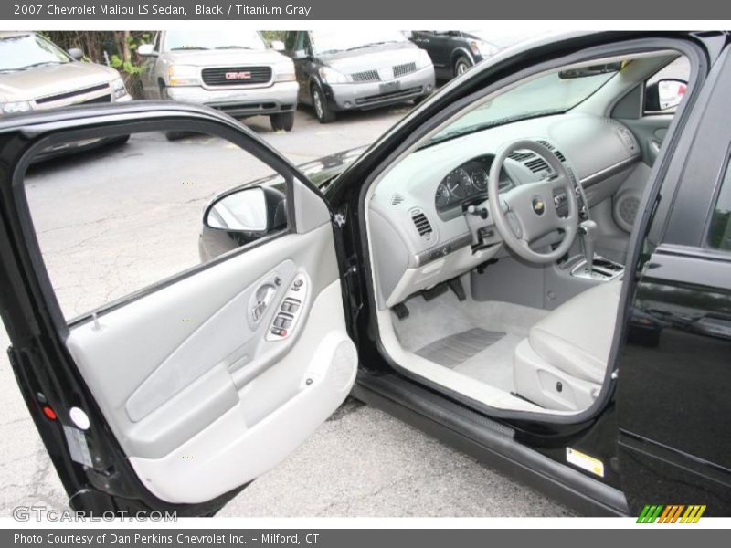 Black / Titanium Gray 2007 Chevrolet Malibu LS Sedan