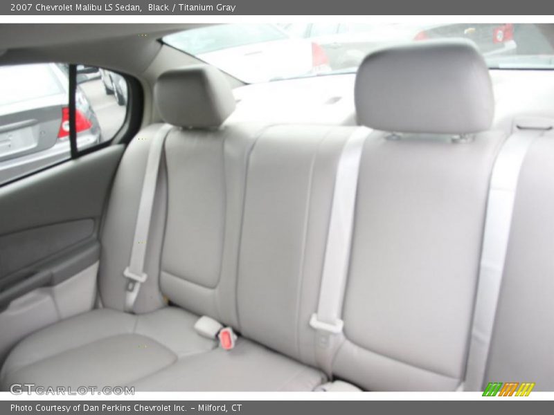 Black / Titanium Gray 2007 Chevrolet Malibu LS Sedan