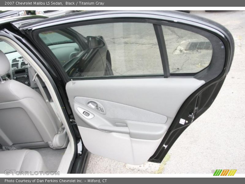 Black / Titanium Gray 2007 Chevrolet Malibu LS Sedan