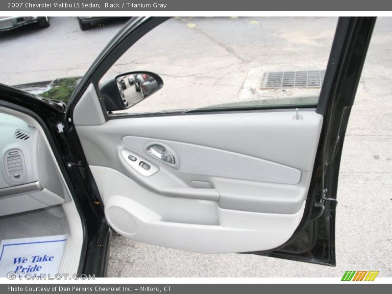 Black / Titanium Gray 2007 Chevrolet Malibu LS Sedan