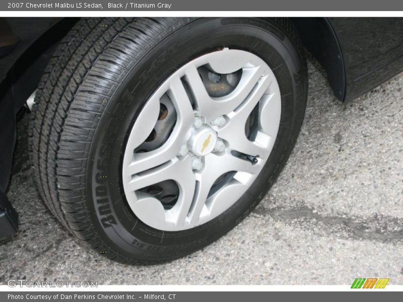 Black / Titanium Gray 2007 Chevrolet Malibu LS Sedan
