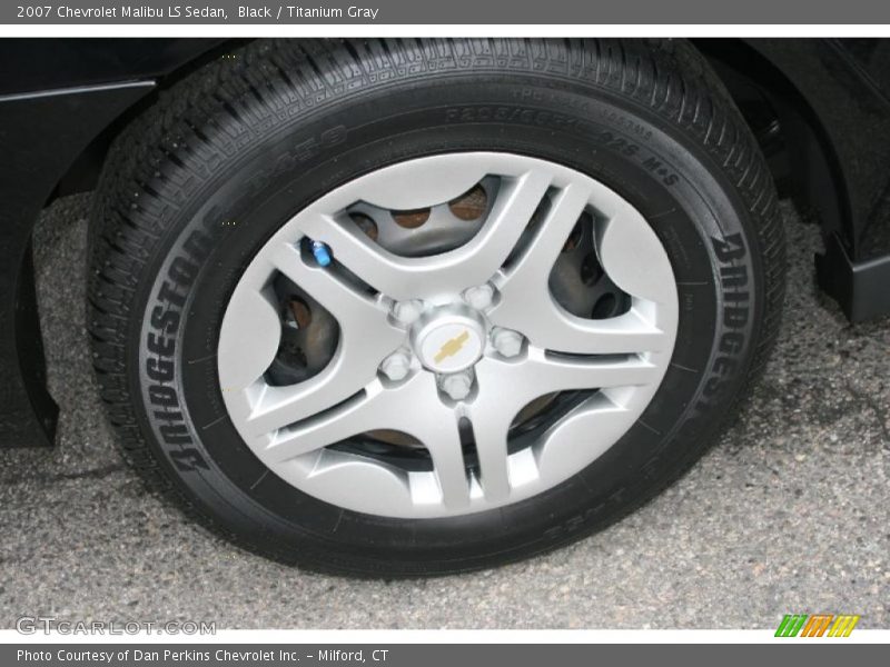 Black / Titanium Gray 2007 Chevrolet Malibu LS Sedan