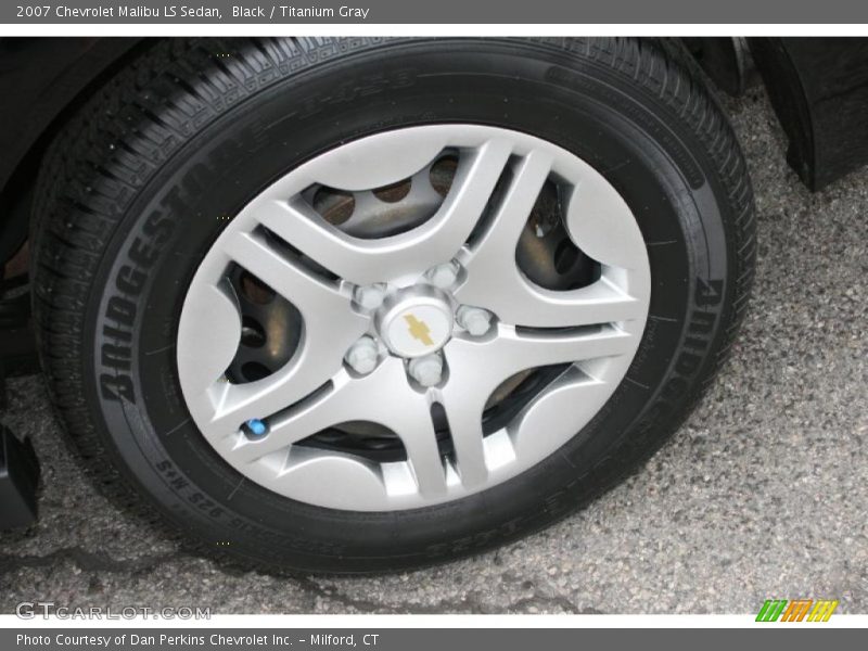 Black / Titanium Gray 2007 Chevrolet Malibu LS Sedan