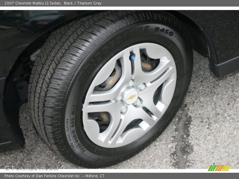 Black / Titanium Gray 2007 Chevrolet Malibu LS Sedan