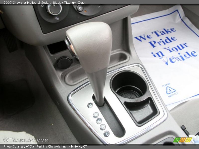 Black / Titanium Gray 2007 Chevrolet Malibu LS Sedan
