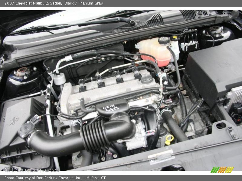 Black / Titanium Gray 2007 Chevrolet Malibu LS Sedan