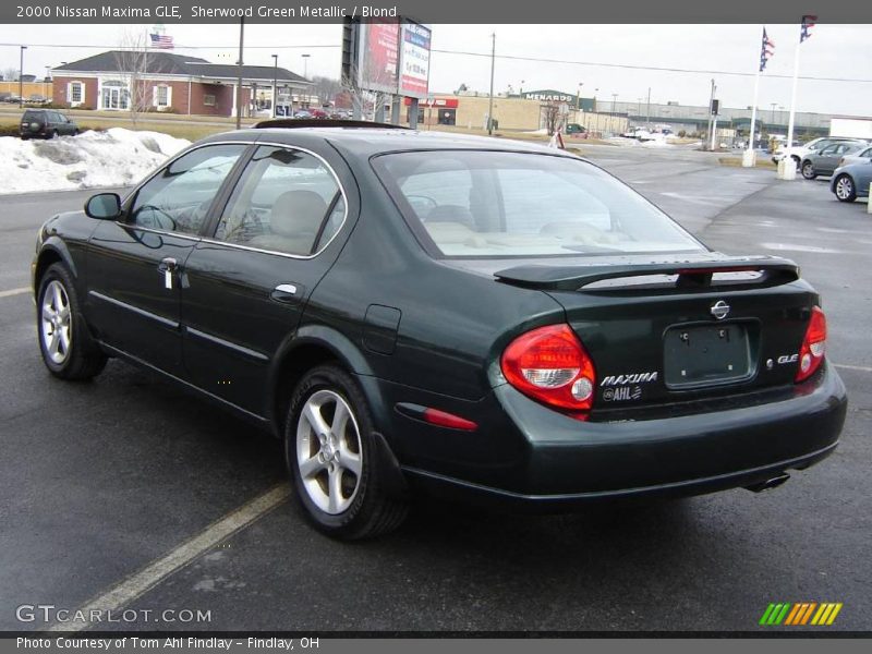 Sherwood Green Metallic / Blond 2000 Nissan Maxima GLE