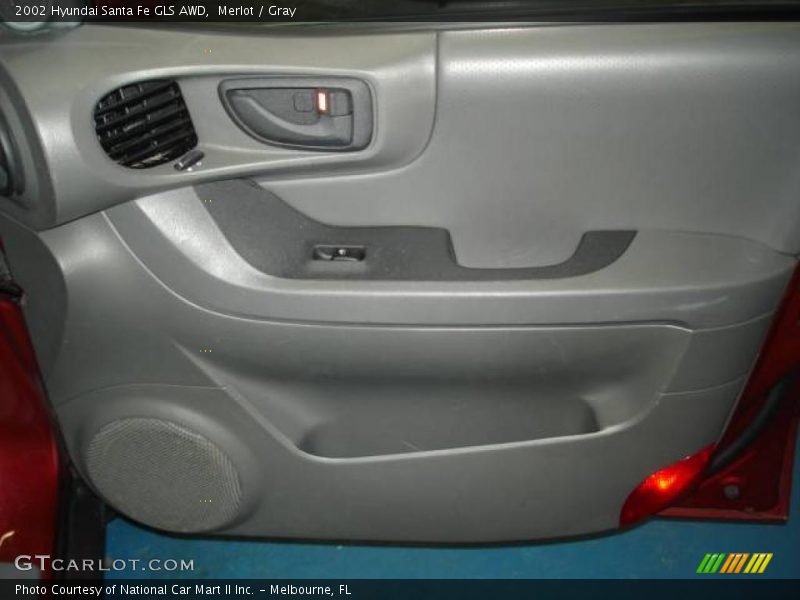 Merlot / Gray 2002 Hyundai Santa Fe GLS AWD