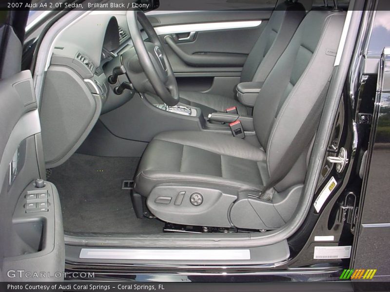 Brilliant Black / Ebony 2007 Audi A4 2.0T Sedan