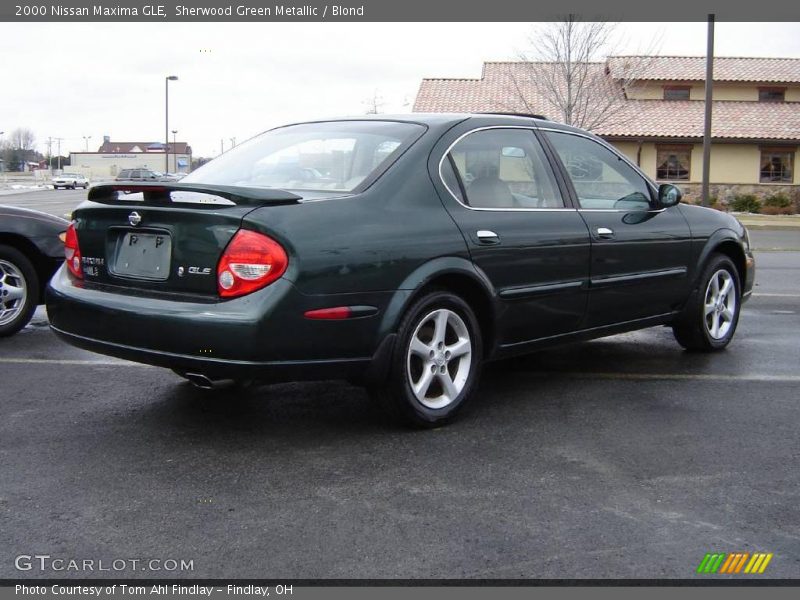 Sherwood Green Metallic / Blond 2000 Nissan Maxima GLE