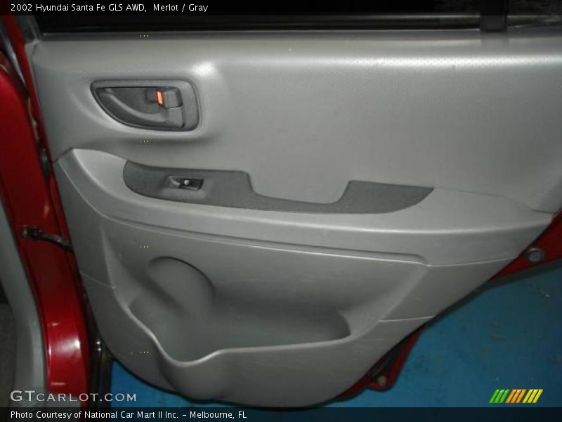 Merlot / Gray 2002 Hyundai Santa Fe GLS AWD