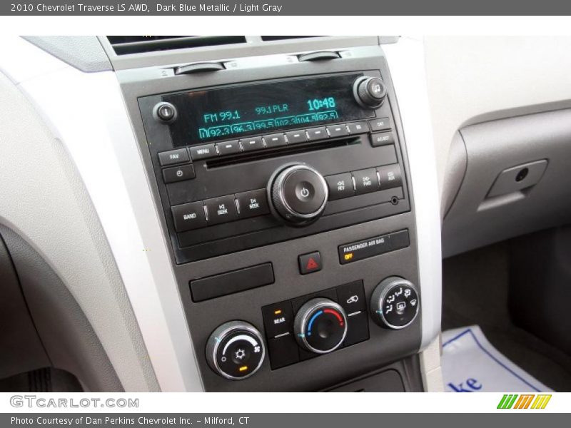 Dark Blue Metallic / Light Gray 2010 Chevrolet Traverse LS AWD