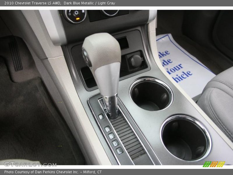 Dark Blue Metallic / Light Gray 2010 Chevrolet Traverse LS AWD