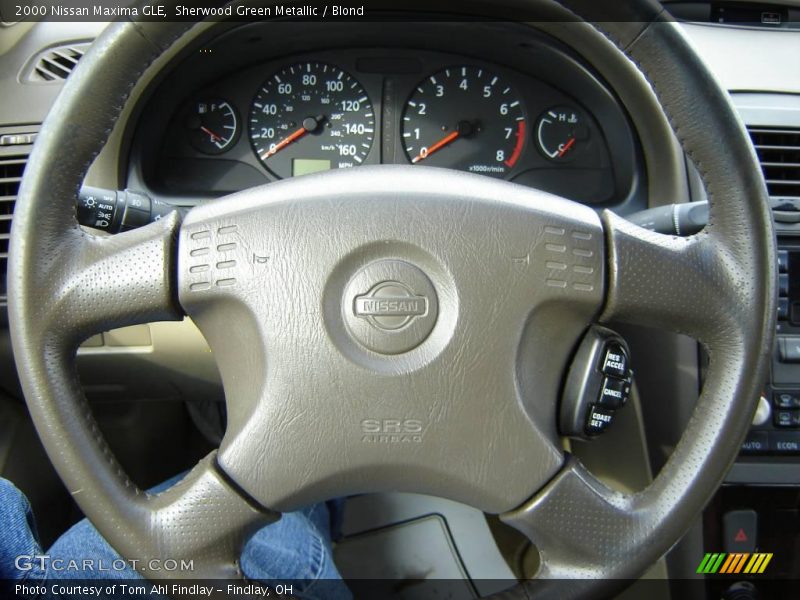 Sherwood Green Metallic / Blond 2000 Nissan Maxima GLE